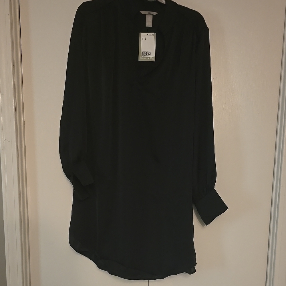 H&M Black Long Sleeve Dress